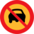 Pictograms road signs no cars sign icon 48x48