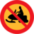 Pictograms road signs no snowmobiles sign icon 48x48