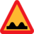 Pictograms road signs speed bump sign icon 48x48