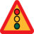 Pictograms road signs traffic lights ahead sign icon 48x48