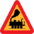 Pictograms road signs train roadsign icon 48x48