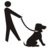 Pictographs dog walk icon 48x48