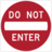Road sign us do not enter icon 48x48
