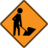 Road sign us mutcd construction icon 48x48