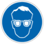 Pictogram din eye protection icon 64x64