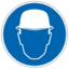 Pictogram din head protection icon 64x64