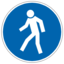 Pictogram din pedestrian passage icon 64x64