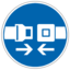 Pictogram din fasten seat belt icon 64x64