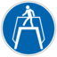 Pictogram din use walkway icon 64x64