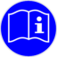 Pictogram din read operating instructions icon 64x64