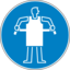 Pictogram din tablier de protection obligatoire icon 64x64