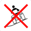 Pictograms aem do not operate on slope icon 64x64