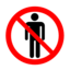 Pictograms aem no admittance icon 64x64