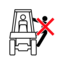 Pictograms aem no riders no hangers on icon 64x64