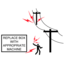 Pictograms aem live electrical wire contact icon 64x64