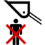 Pictograms aem do not stand under raised bucket icon 64x64