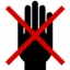 Pictograms aem do not put hand in this area icon 64x64
