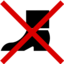 Pictograms aem do not put foot in this area icon 64x64