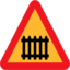 Pictograms road signs fence gate roadsign icon 64x64