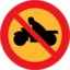 Pictograms road signs no motorbikes icon 64x64
