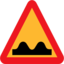 Pictograms road signs speed bump sign icon 64x64