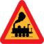 Pictograms road signs train roadsign icon 64x64