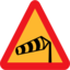 Pictograms road signs windsock pointing left sign icon 64x64