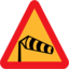 Pictograms road signs windsock pointing right sign icon 64x64