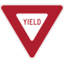 Road sign us yield icon 64x64