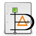 Application dia diagram icon