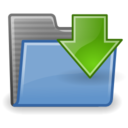 Folder downloads icon