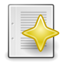 Text credits icon