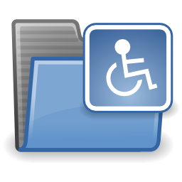 Folder accessibility icon 256x256