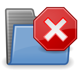 Folder forbidden icon 256x256