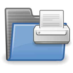 Folder print icon 256x256