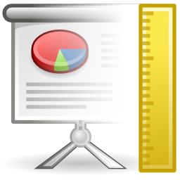 Office presentation template icon 256x256