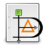 Application dia diagram icon 64x64