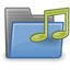 Folder sound icon 64x64