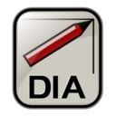 Application dia diagram icon