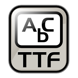 Application font ttf icon 256x256