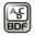 Application font bdf icon 32x32