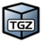 Application compressed tar icon 48x48
