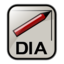 Application dia diagram icon 64x64