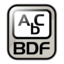 Application font bdf icon 64x64