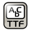 Application font ttf icon 64x64