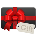 Gift black icon