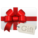 Gift white icon 128x128