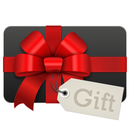 Gift black icon 256x256