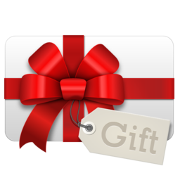 Gift white icon 256x256