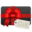 Gift black icon 32x32